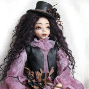 Авторская художественная будуарная кукла оригинальное украшение для дома